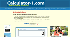 Desktop Screenshot of calculator-1.com